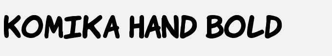 Komika Hand Bold